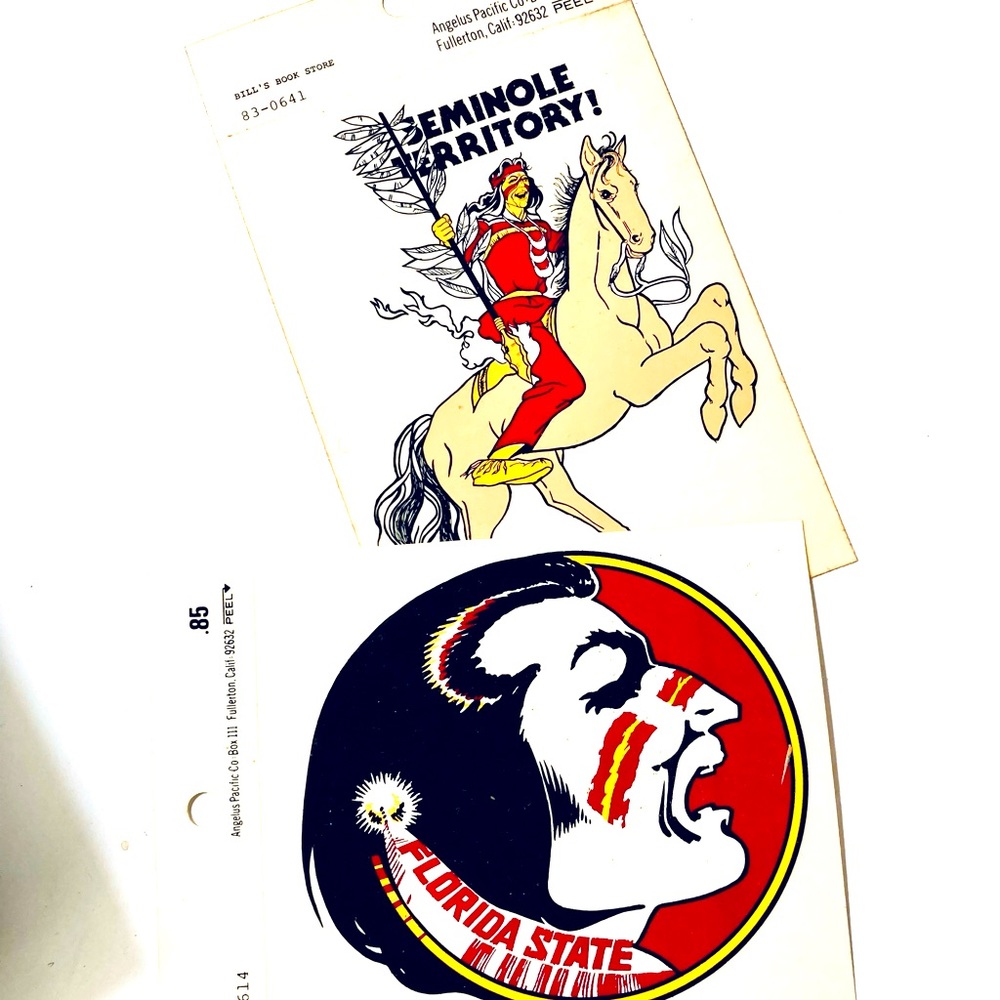 Vintage FSU Stickers Decals Sports College